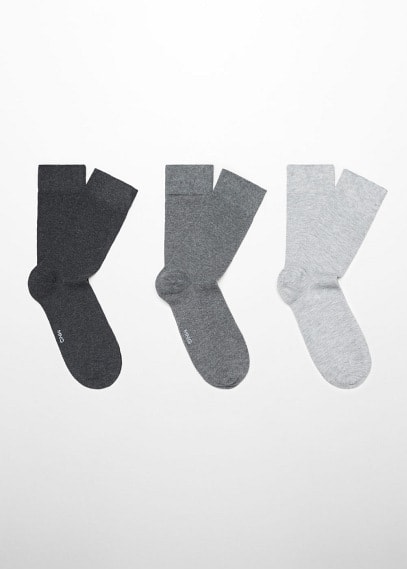 Socks - Grey - Mango GOOFASH