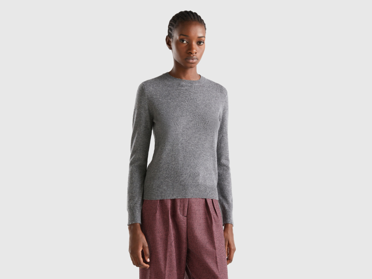 Sweater Grey for Women by Benetton GOOFASH