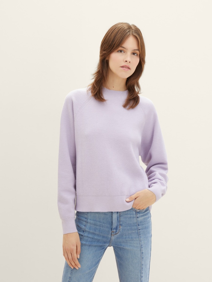 Sweater in Lavender for Women by Tom Tailor GOOFASH
