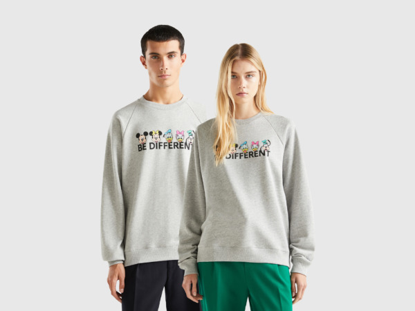 Sweatshirt Grey United Colors of Benetton Benetton Ladies GOOFASH