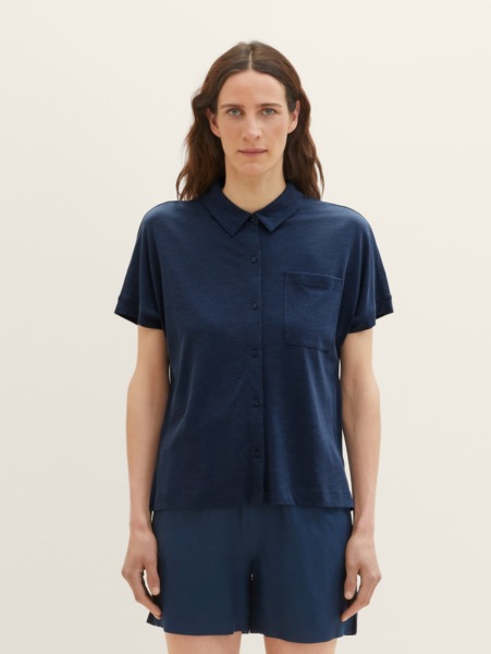 T-Shirt Blue for Woman at Tom Tailor GOOFASH