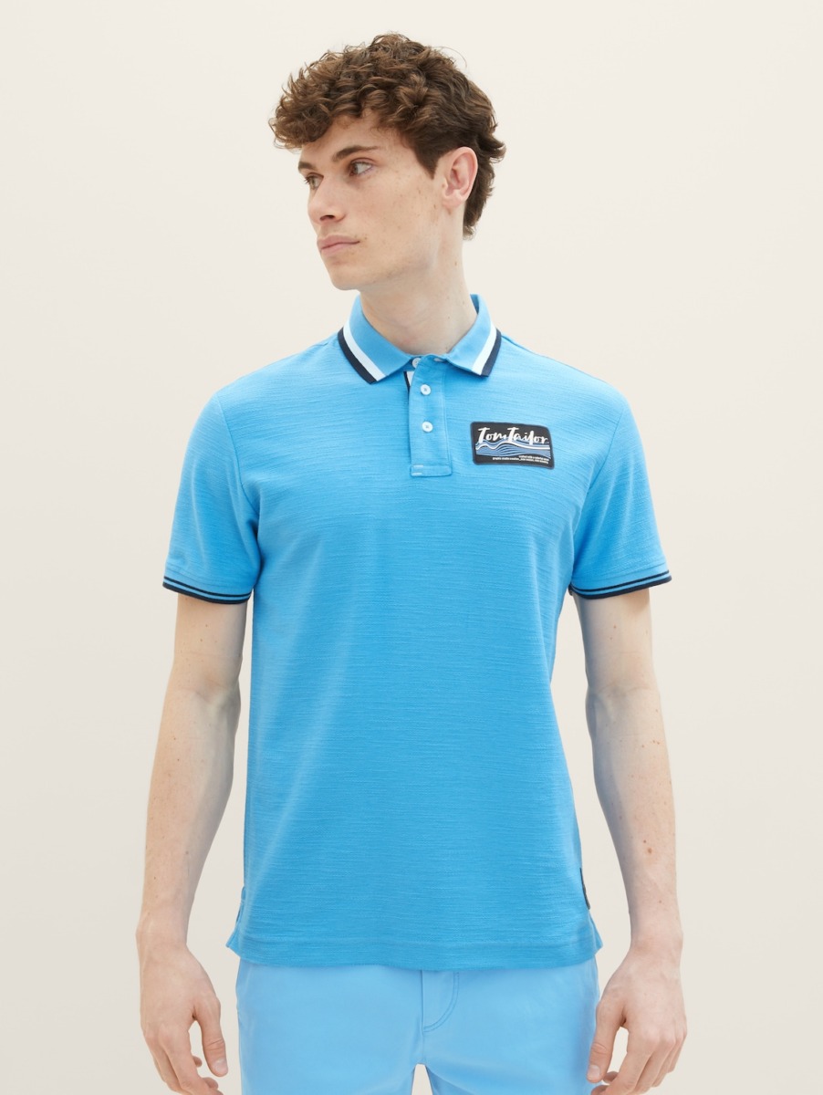 T-Shirt in Blue - Man - Tom Tailor GOOFASH