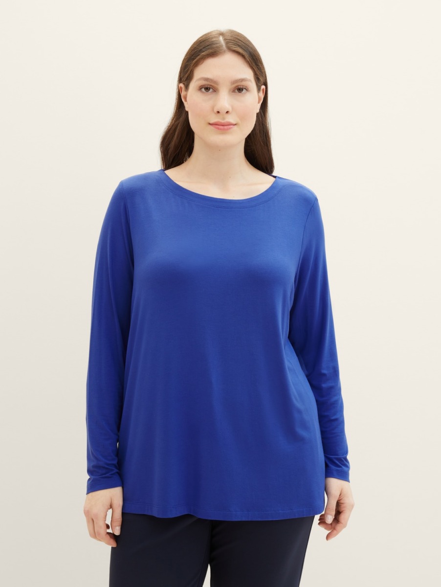 T-Shirt in Blue for Woman at Tom Tailor GOOFASH