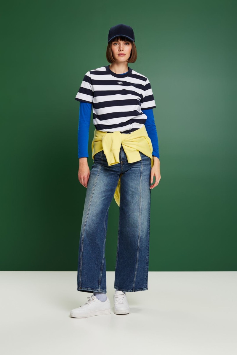 T-Shirt in Blue for Women by Esprit GOOFASH