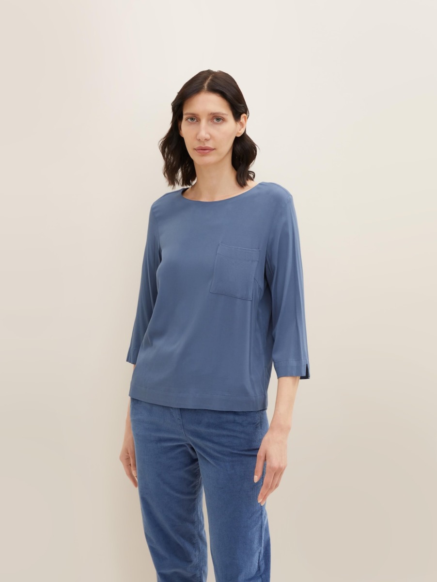 Tom Tailor - Blouse in Blue - Woman GOOFASH