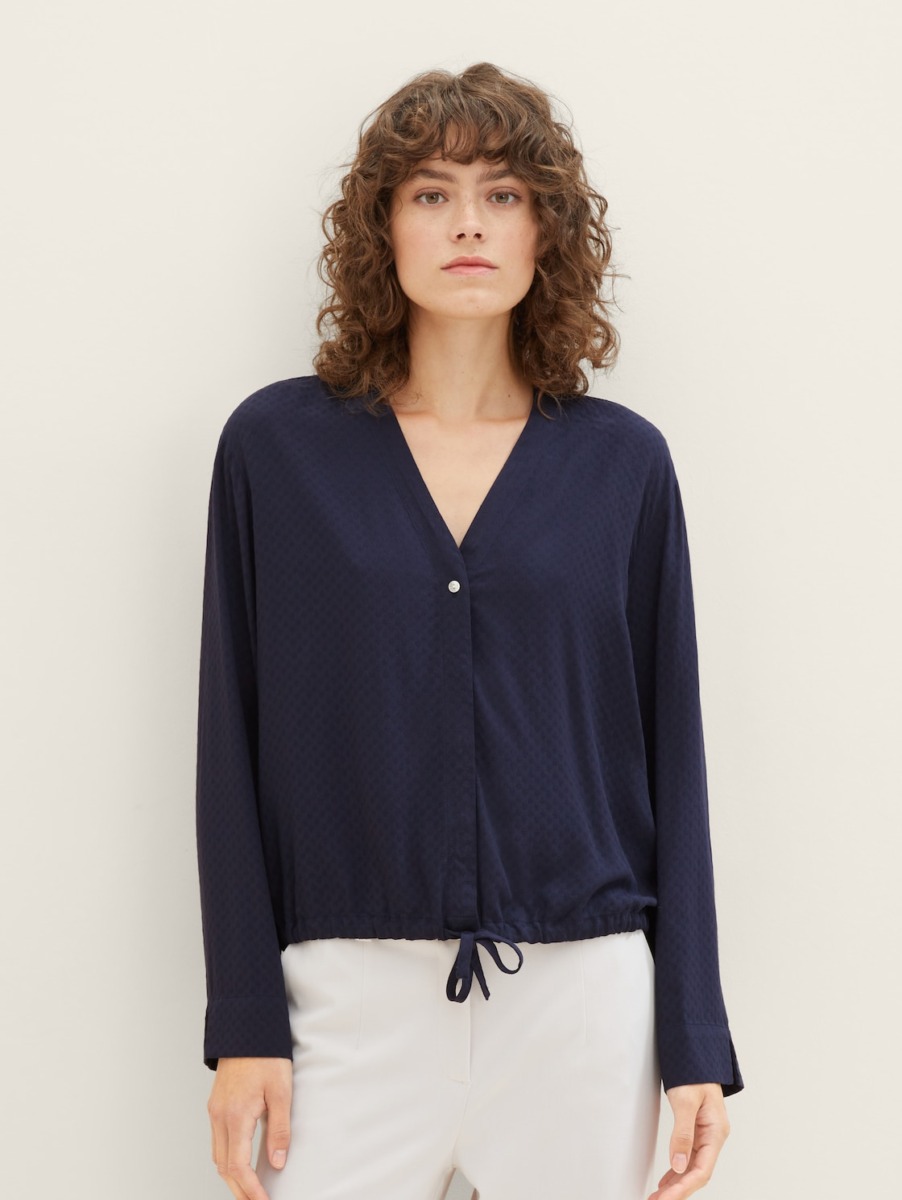 Tom Tailor Blue Blouse for Woman GOOFASH