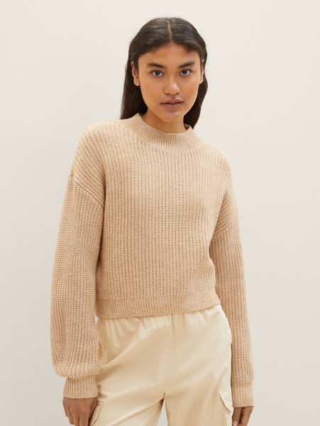 Tom Tailor - Brown - Ladies Knitting Sweater GOOFASH