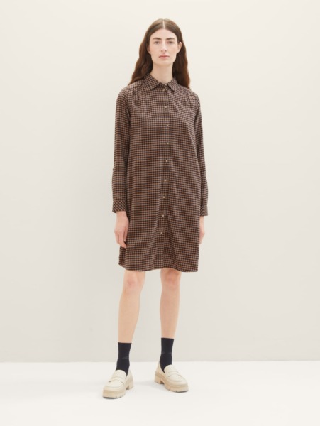 Tom Tailor - Checked Blouse Dress GOOFASH