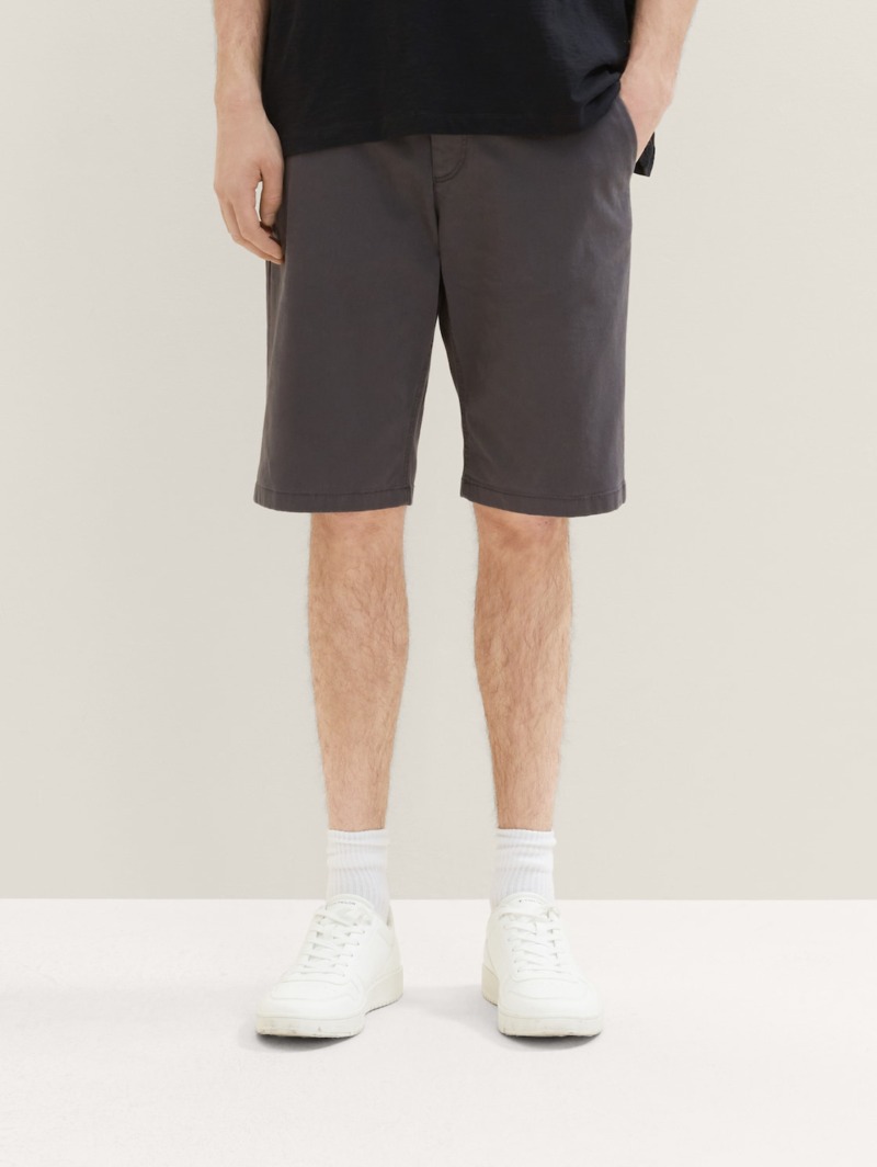 Tom Tailor Chino Shorts Grey GOOFASH