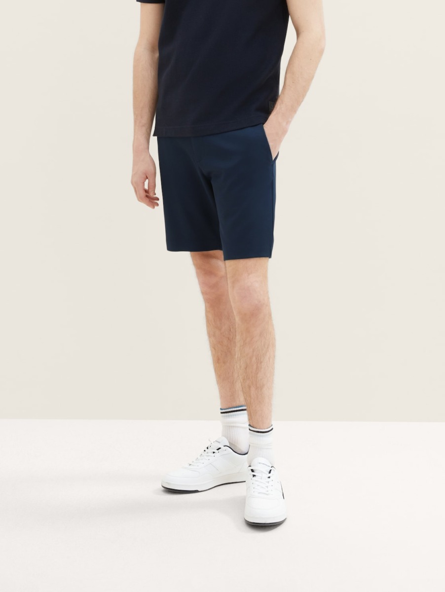 Tom Tailor - Gent Chino Shorts in Blue GOOFASH