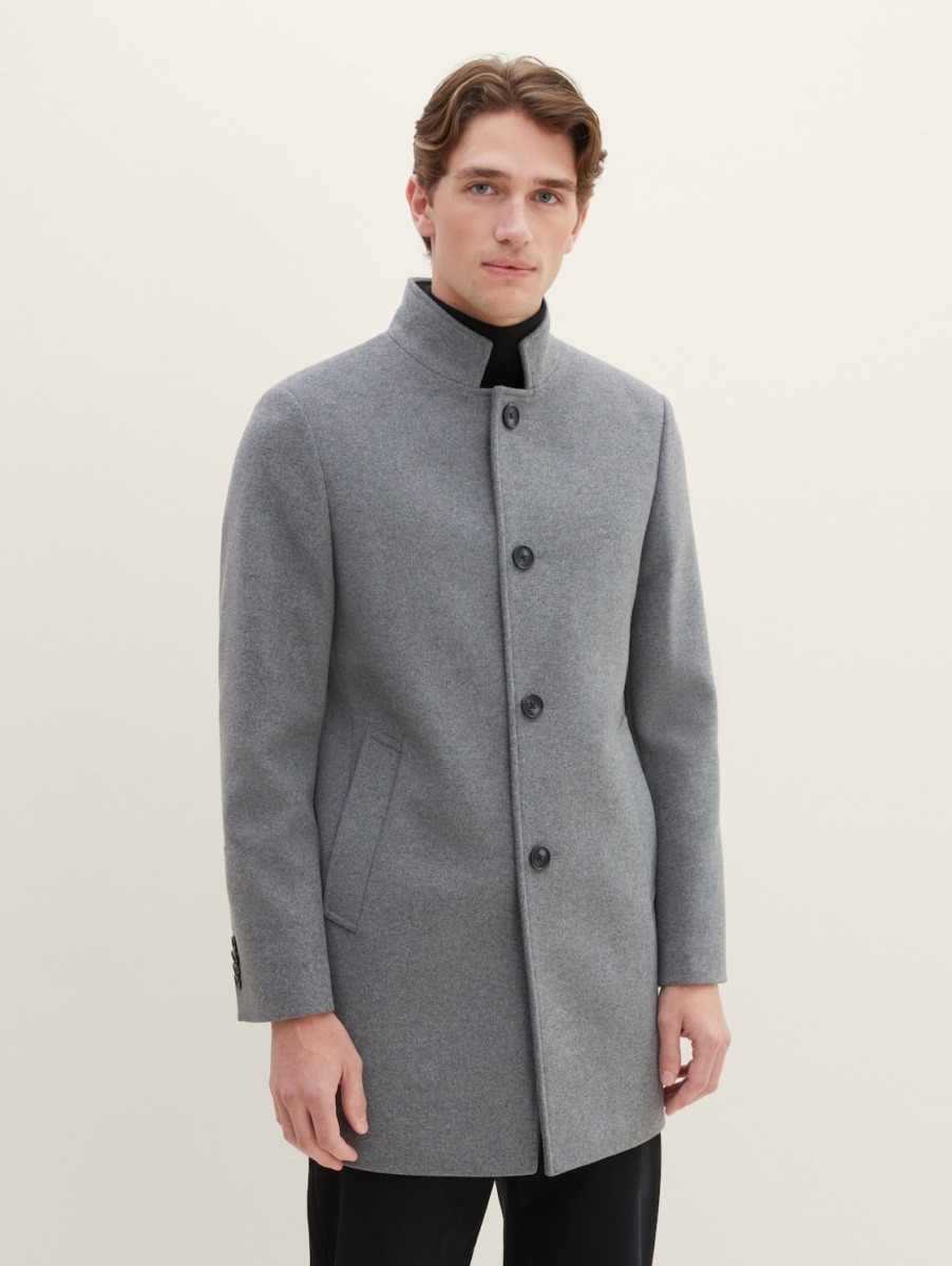 Tom Tailor - Gent Coat White GOOFASH