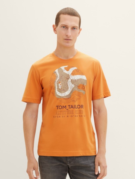 Tom Tailor - Gent Print T-Shirt GOOFASH