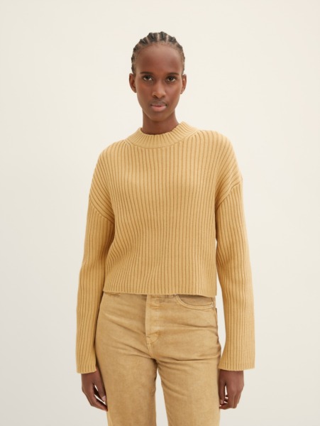 Tom Tailor - Knitting Sweater Brown - Ladies GOOFASH