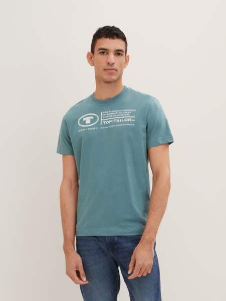 Tom Tailor - Mens Print T-Shirt GOOFASH