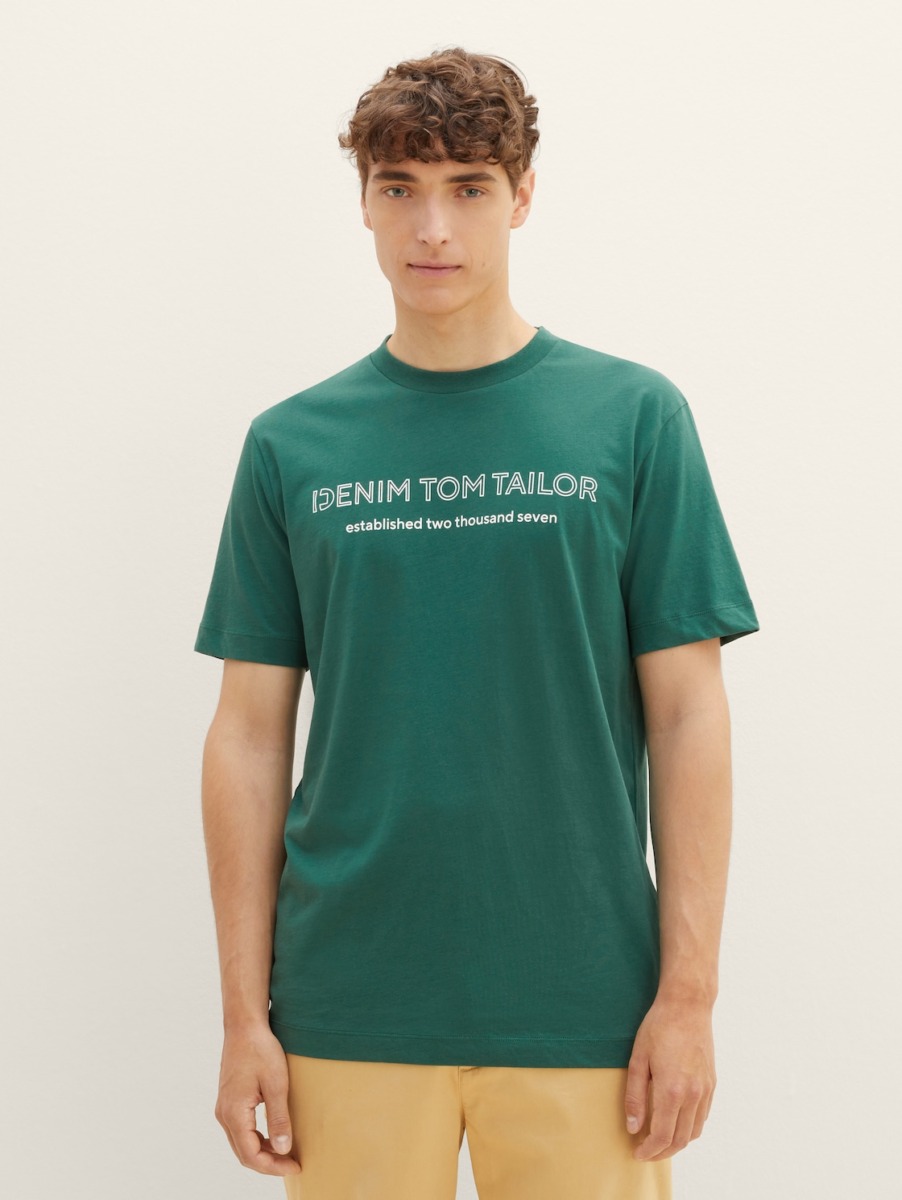 Tom Tailor - Men's T-Shirt in Green GOOFASH