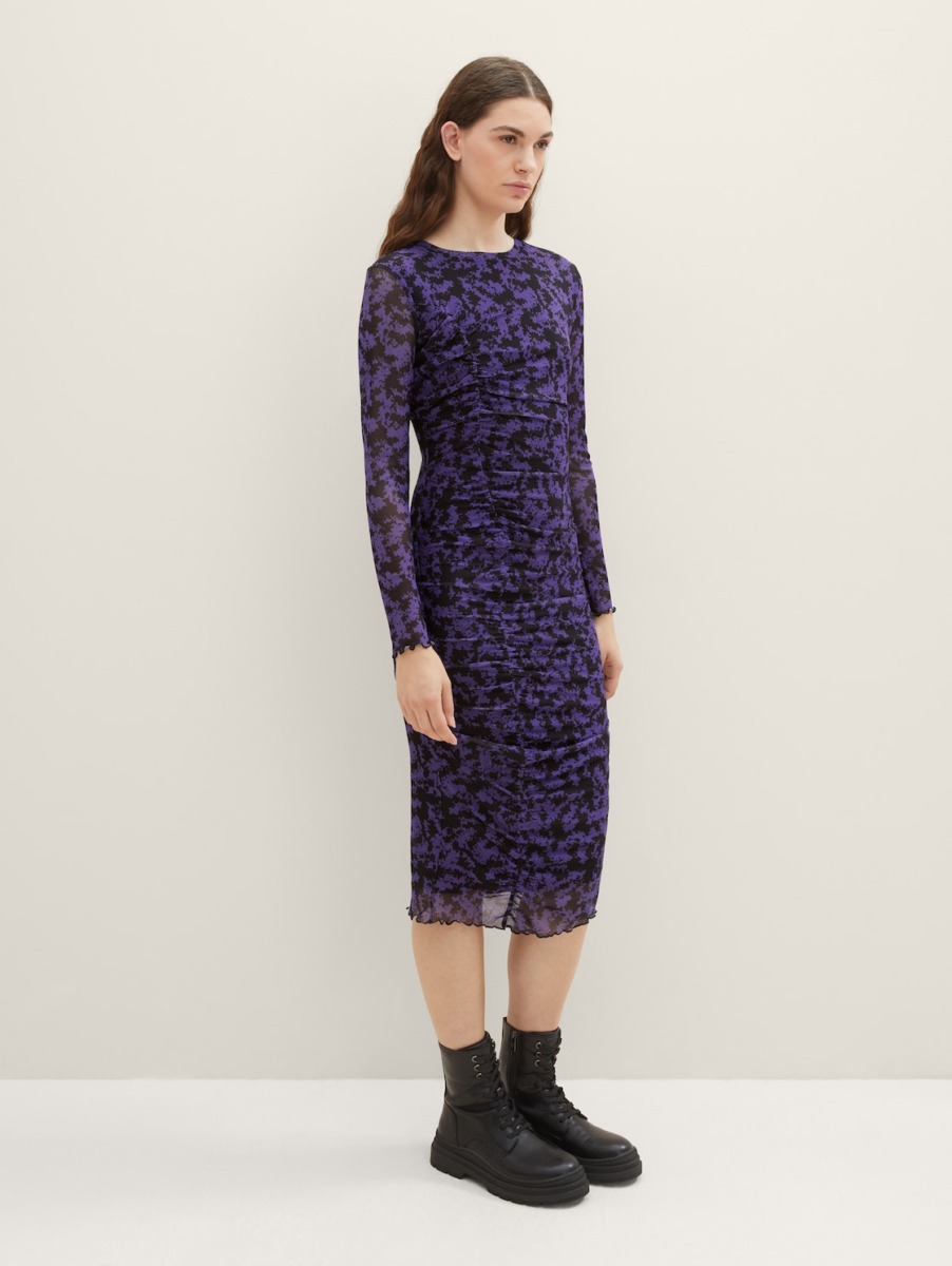 Tom Tailor - Midi Dress Purple Woman GOOFASH