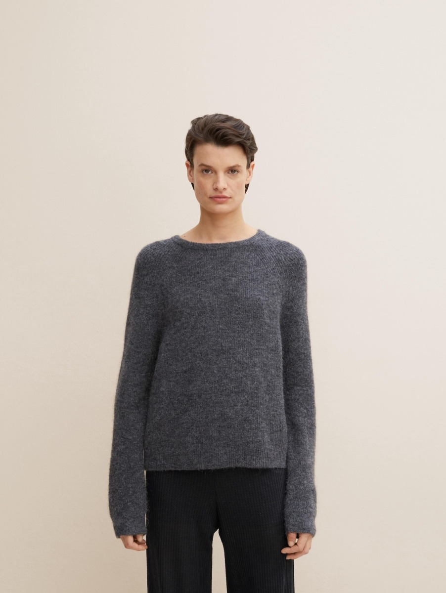 Tom Tailor - White Knitting Sweater GOOFASH