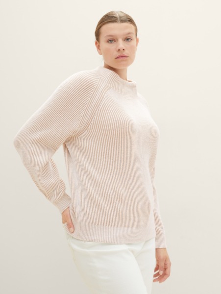 Tom Tailor - White - Womens Knitting Sweater GOOFASH