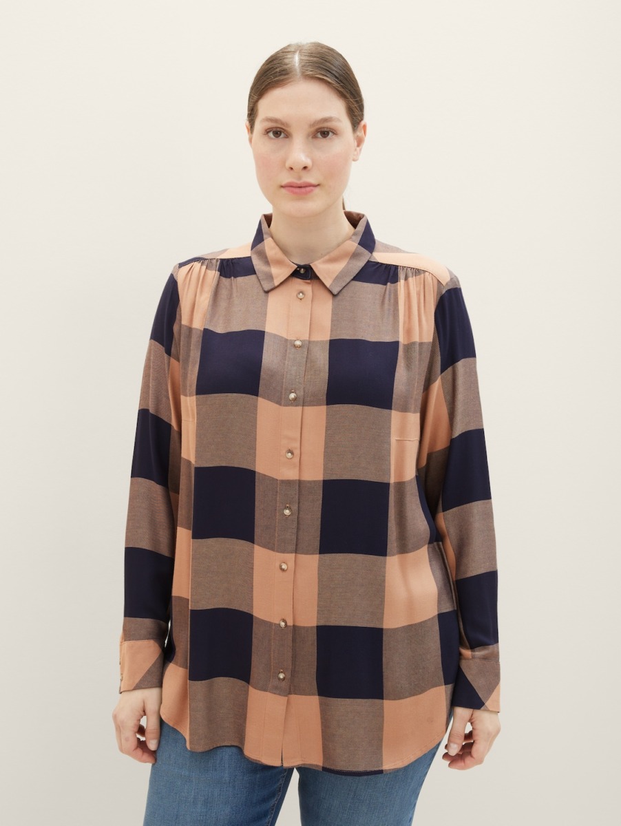 Tom Tailor Woman Checked Blouse GOOFASH