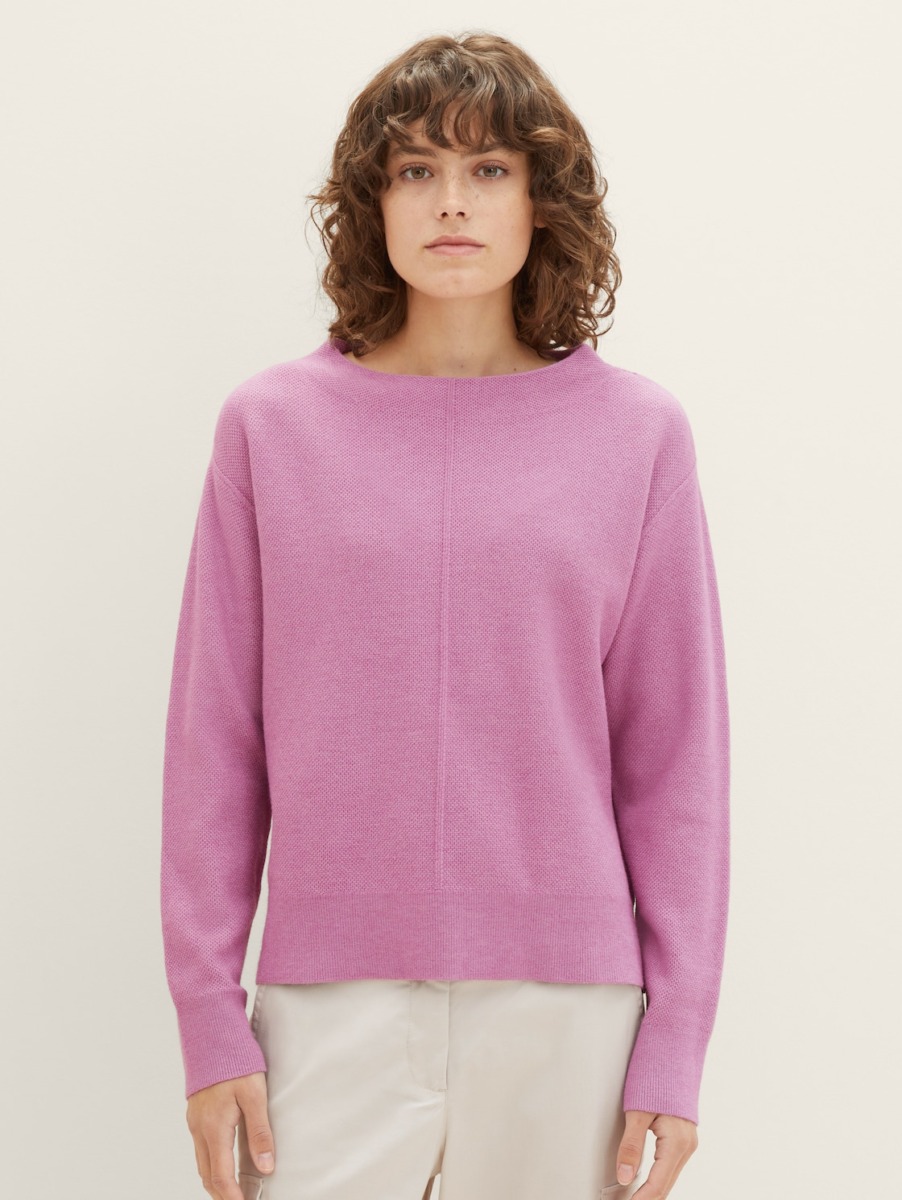 Tom Tailor Woman Pink Knitting Sweater GOOFASH