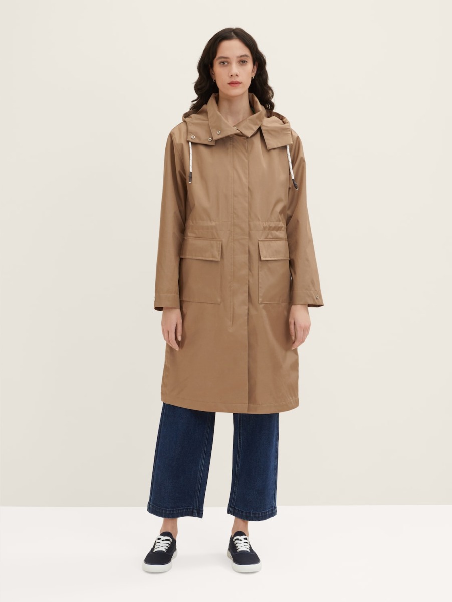 Tom Tailor - Woman Rain Jacket in Brown GOOFASH