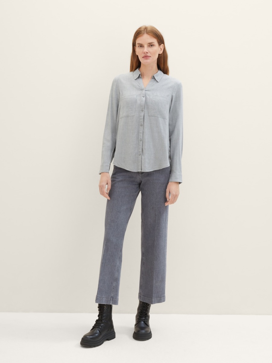 Tom Tailor - Womens Grey Culotte Jeans GOOFASH