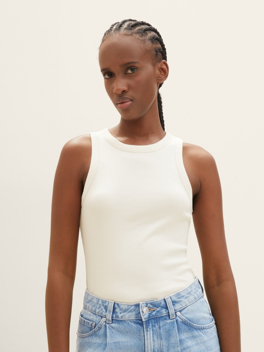 Top White for Woman at Tom Tailor GOOFASH