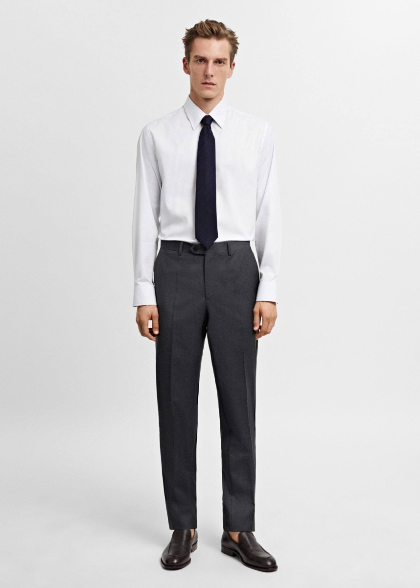 Trousers Grey for Man by Mango GOOFASH