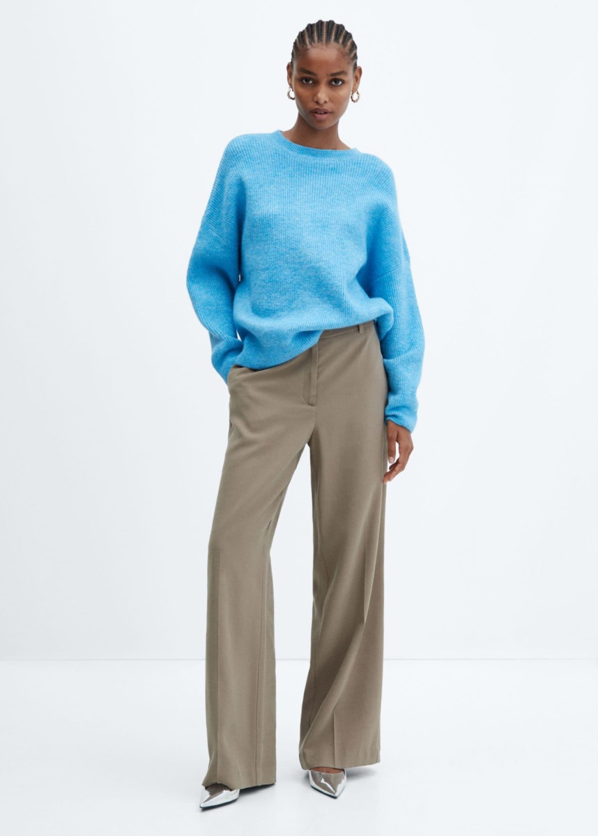 Turquoise Sweater for Woman by Mango GOOFASH