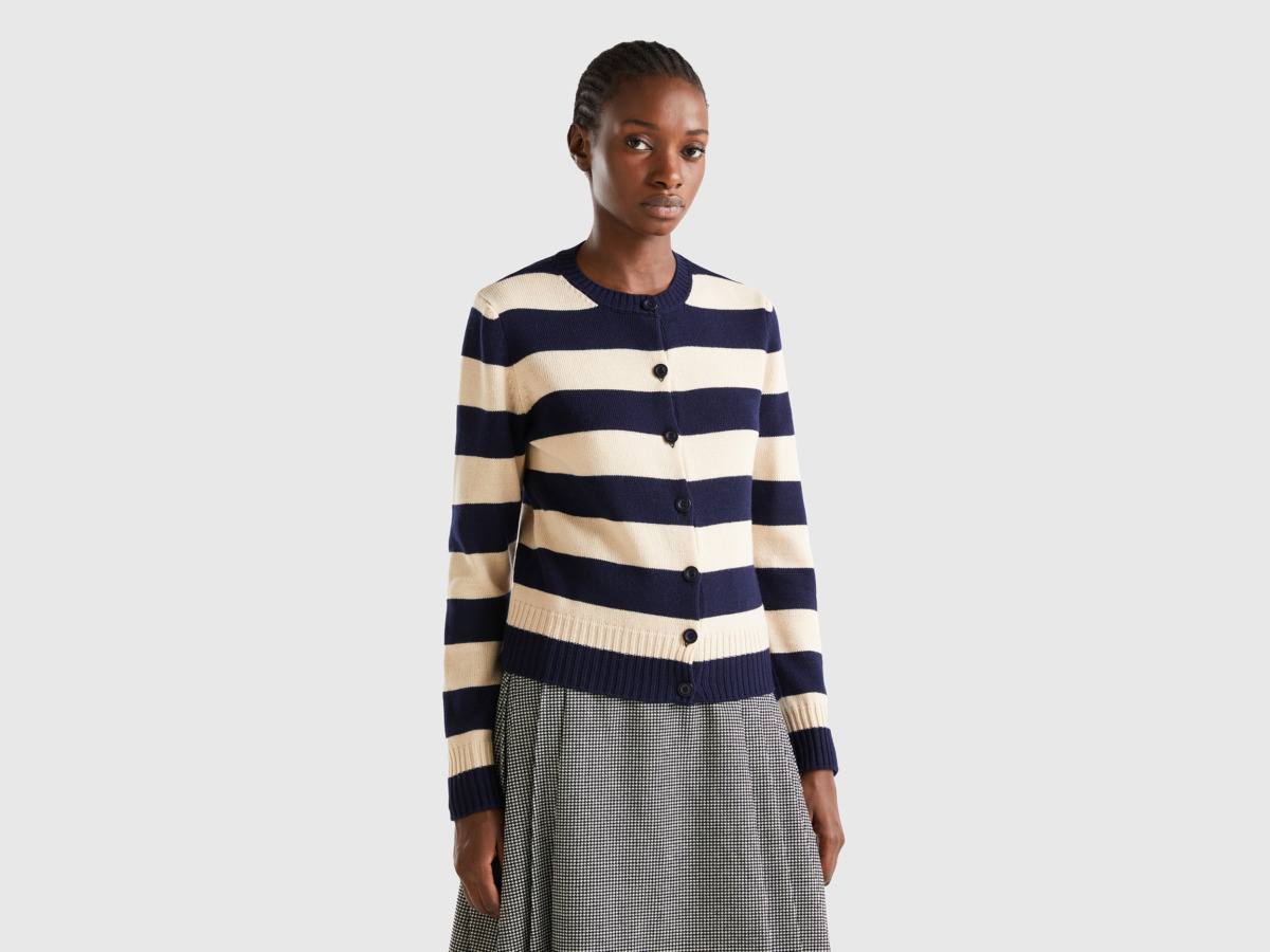 United Colors of Benetton Cardigan Blue for Women at Benetton GOOFASH