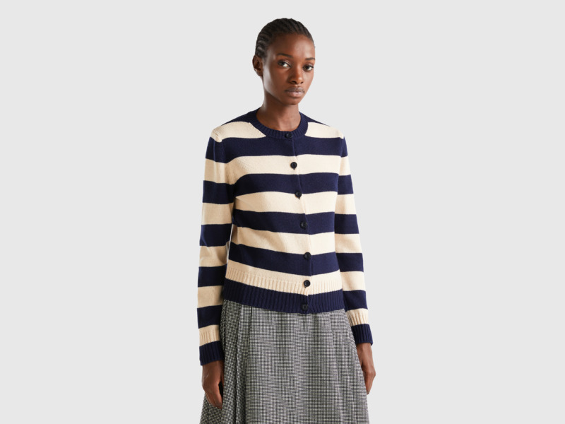 United Colors of Benetton Cardigan Blue for Women at Benetton GOOFASH