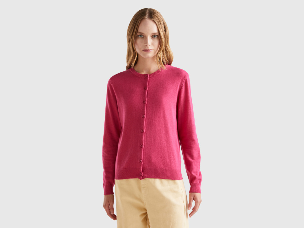 United Colors of Benetton Cardigan in Red - Benetton GOOFASH