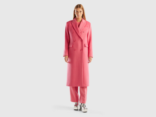 United Colors of Benetton - Coat Pink - Benetton Ladies GOOFASH