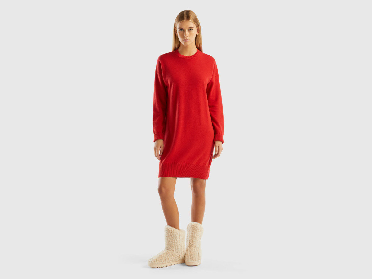 United Colors of Benetton - Dress in Red - Benetton - Woman GOOFASH