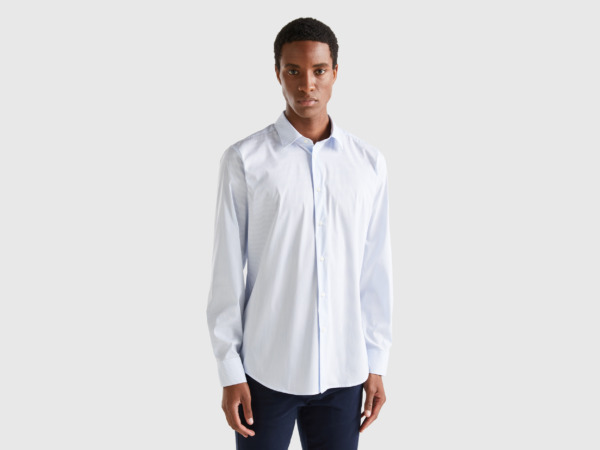 United Colors of Benetton Gent Shirt in Blue from Benetton GOOFASH