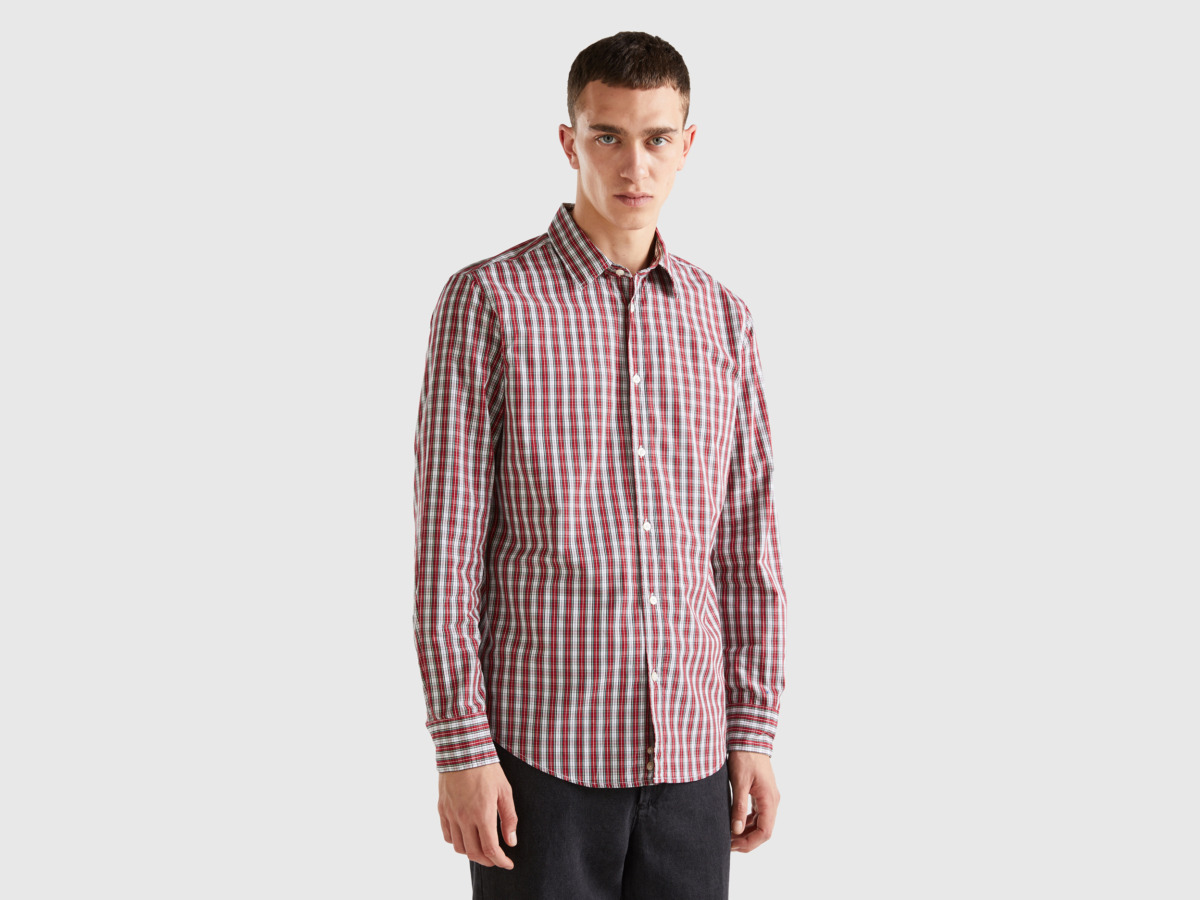 United Colors of Benetton Gent Shirt in Multicolor at Benetton GOOFASH