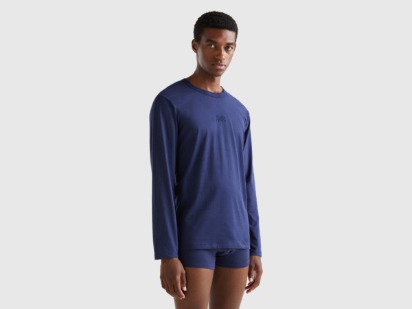 United Colors of Benetton Gents T-Shirt in Blue at Benetton GOOFASH