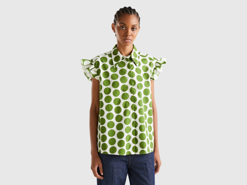 United Colors of Benetton Green Shirt for Woman by Benetton GOOFASH