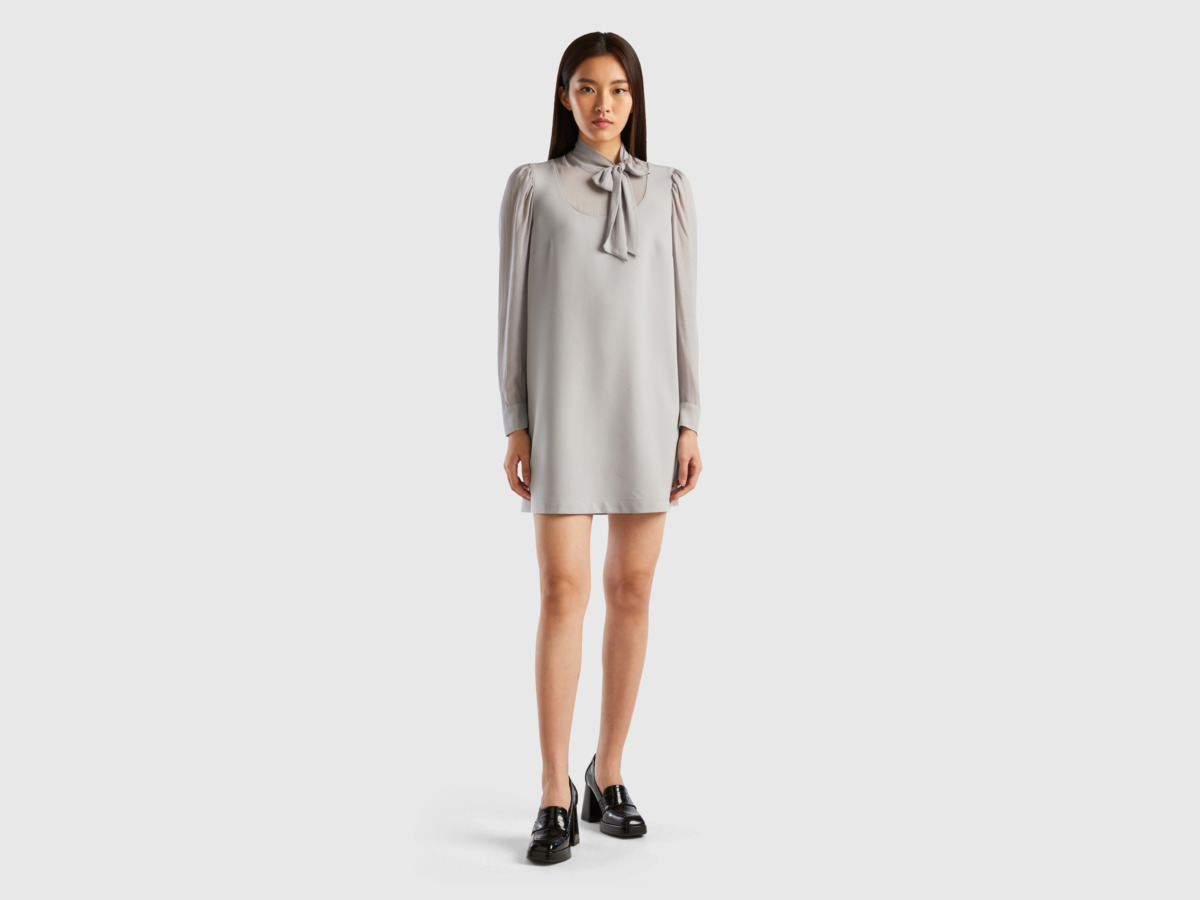 United Colors of Benetton Ladies Dress in Grey from Benetton GOOFASH