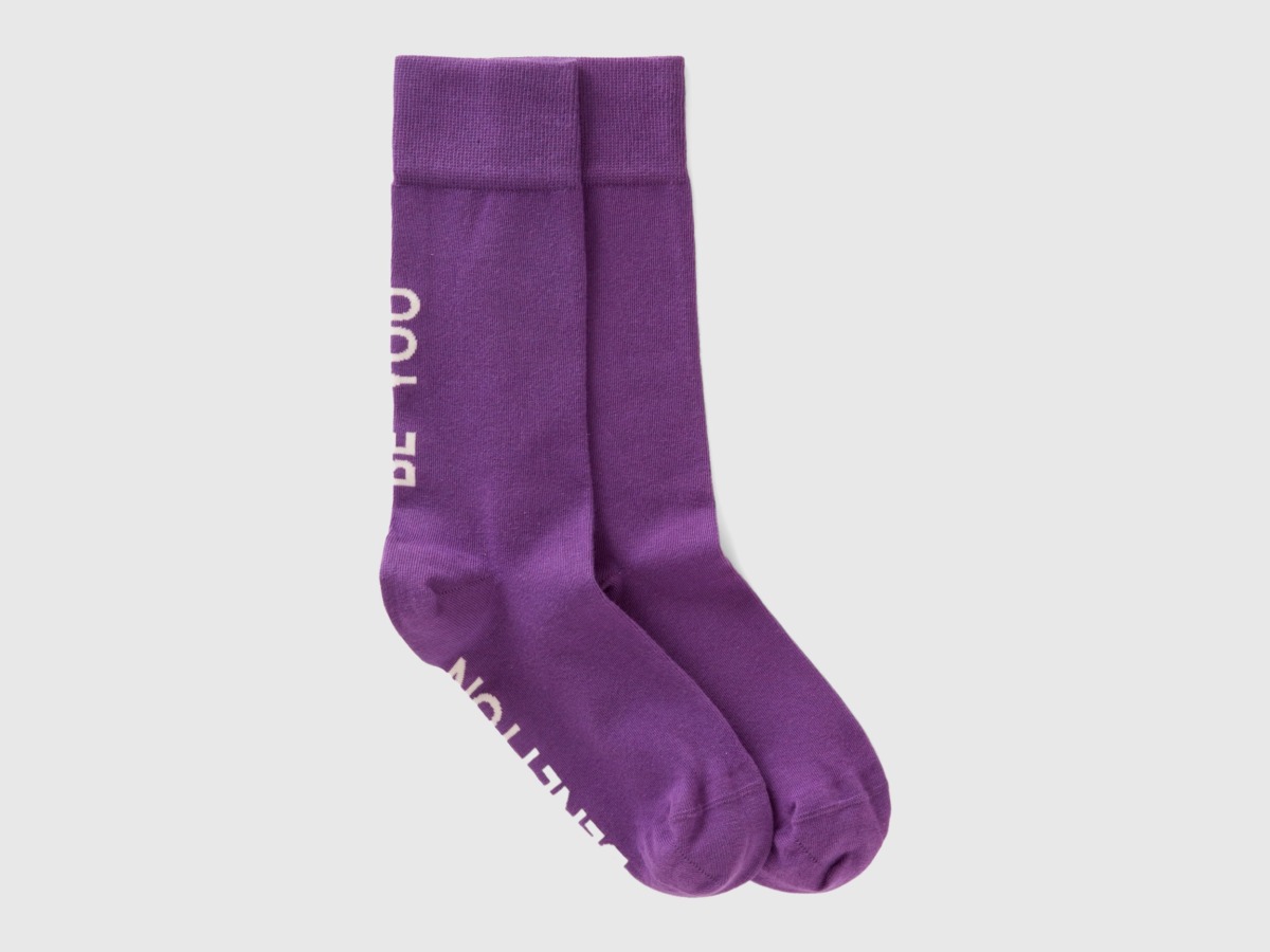 United Colors of Benetton - Ladies Socks in Purple from Benetton GOOFASH