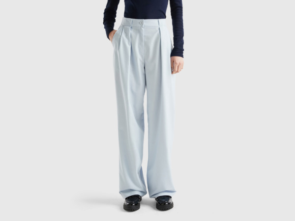 United Colors of Benetton - Lady Trousers White by Benetton GOOFASH