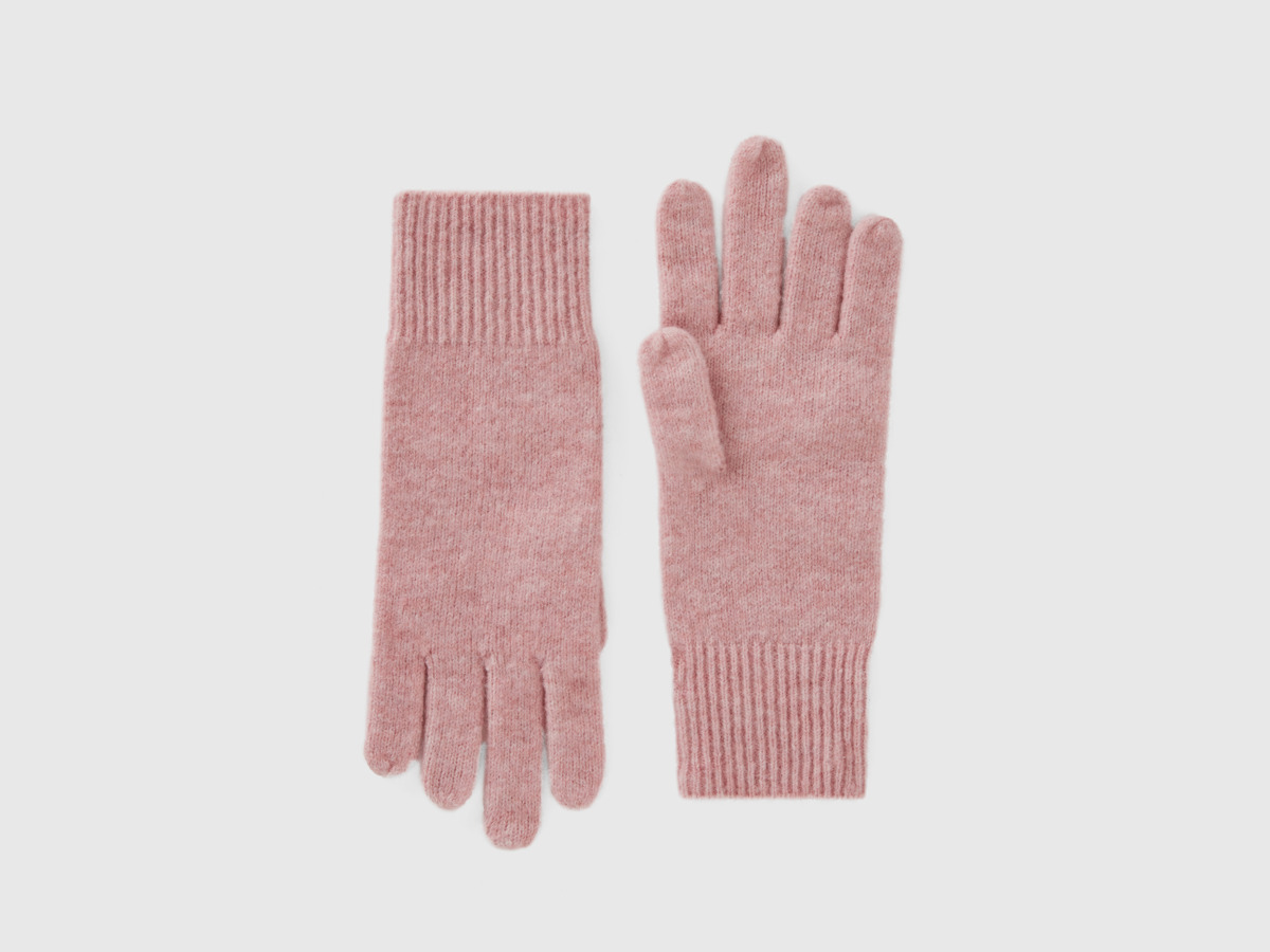 United Colors of Benetton Pink Gloves for Women at Benetton GOOFASH
