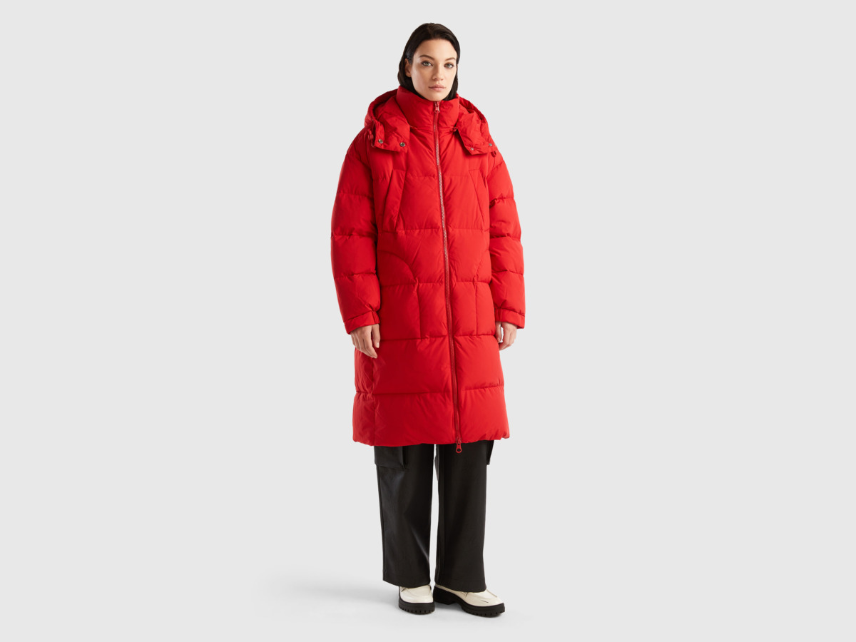 United Colors of Benetton - Red Womens Down Jacket Benetton GOOFASH