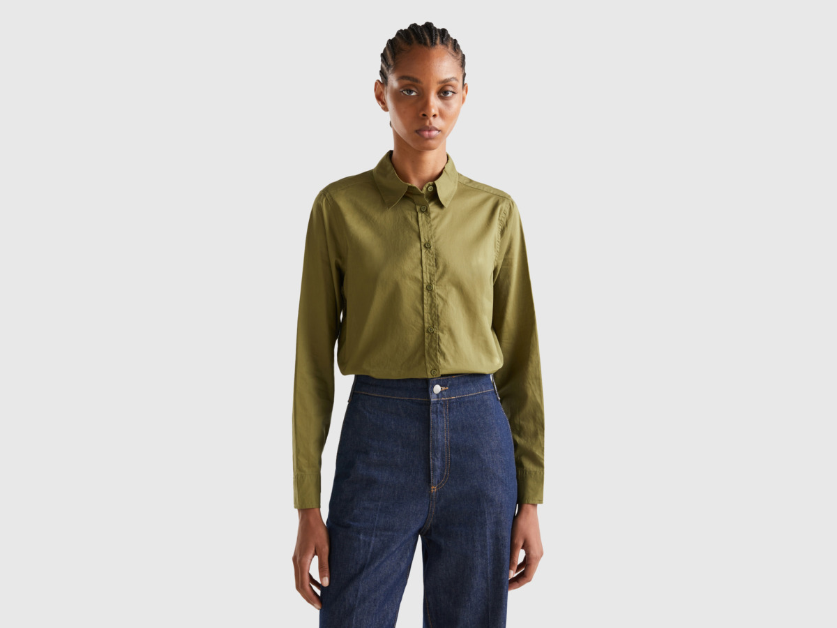 United Colors of Benetton Shirt Green for Women by Benetton GOOFASH