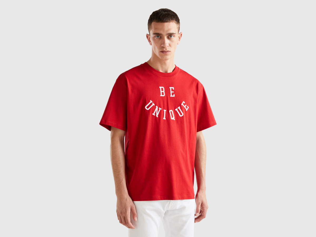 United Colors of Benetton - T-Shirt in Red for Men at Benetton GOOFASH