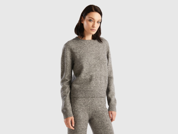 United Colors of Benetton - Woman Sweater Grey by Benetton GOOFASH