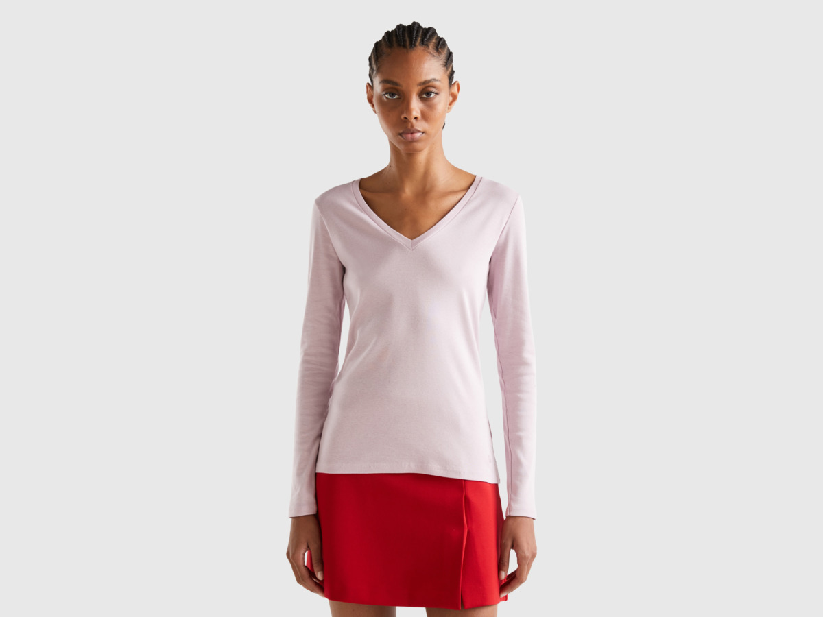 United Colors of Benetton - Woman T-Shirt in Pink Benetton GOOFASH