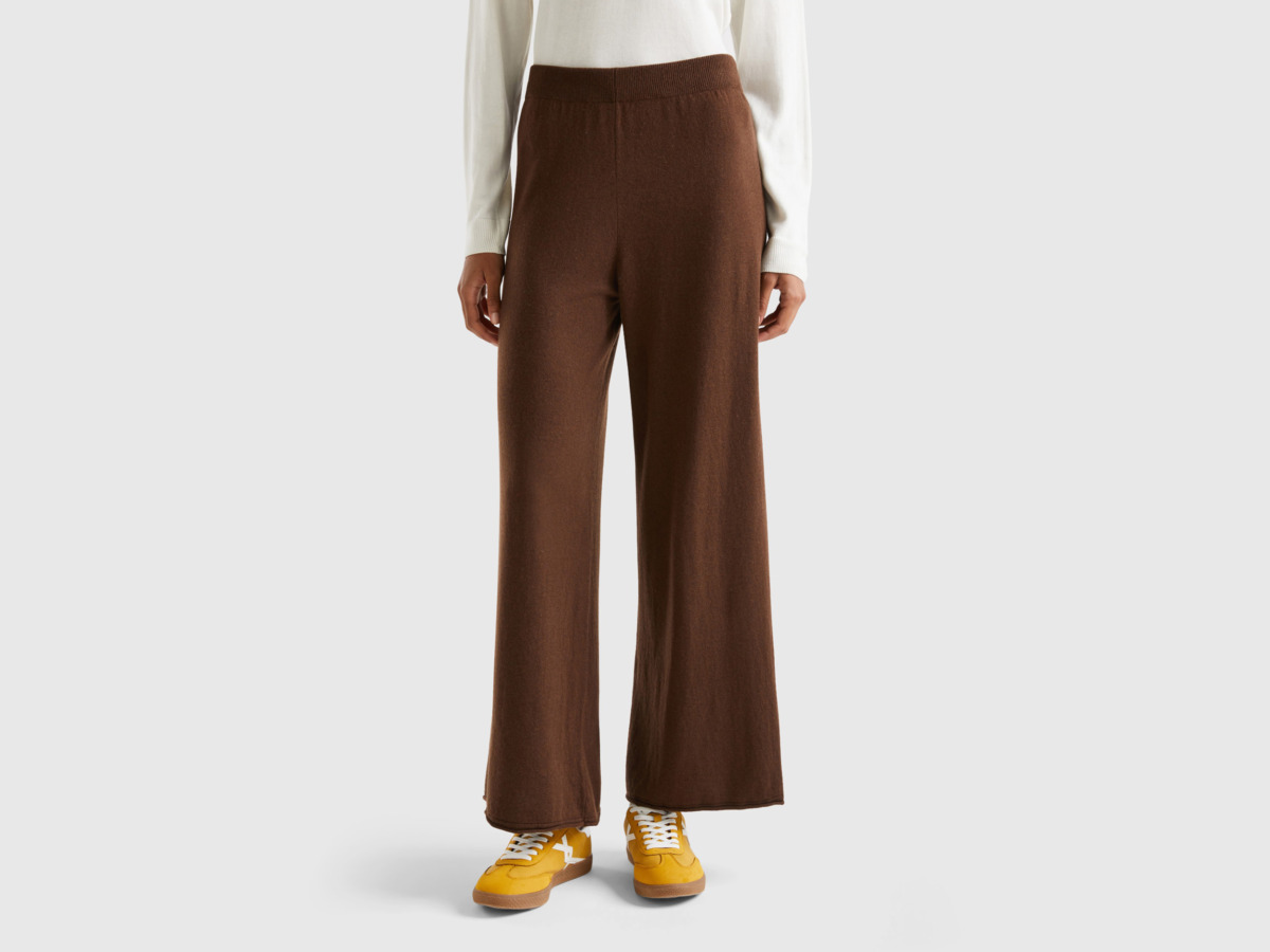 United Colors of Benetton - Woman Trousers Brown at Benetton GOOFASH