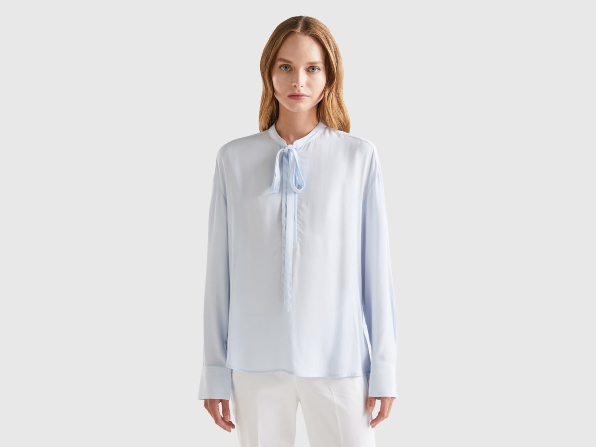United Colors of Benetton - Womens Blouse in Blue - Benetton GOOFASH