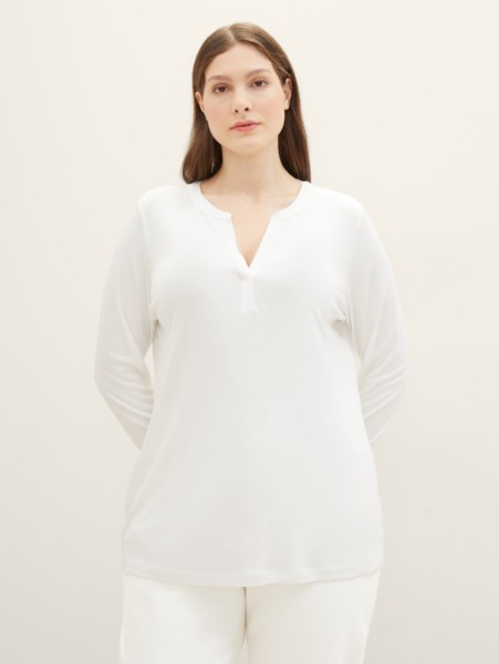 White T-Shirt for Woman at Tom Tailor GOOFASH